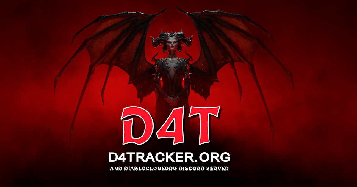 D4TRACKER DIABLO 4 DISCORD SERVER FOR THE DIABLO IV GAME